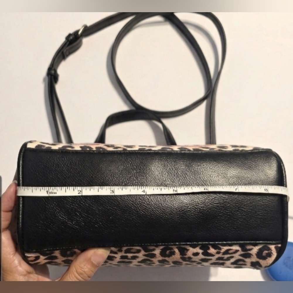 Ed Hardy Tattoo Cheetah Print Handbag Eternal Love Bag Vegan Material Skulls NWT - Picture 15 of 15